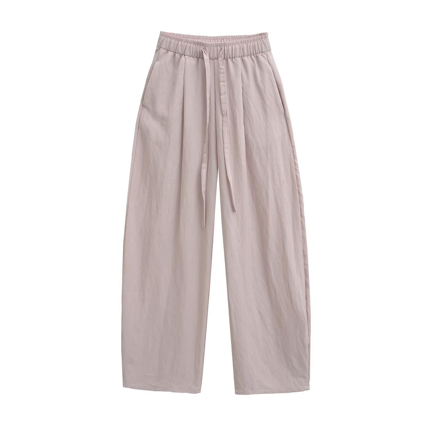 Tencel linen wide leg pants